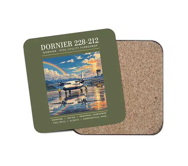 Dornier 228-212 - Poster - Coaster - Green Army