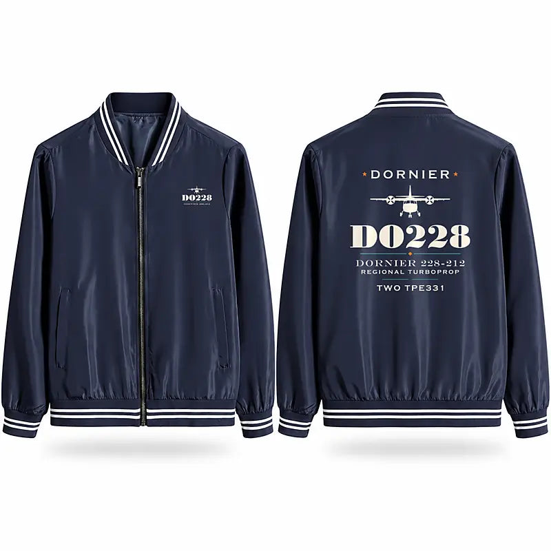Dornier 228-212 Stylish Jackets - Baseball Collar - Heritage - Navy Blue