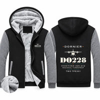 Thumbnail for Dornier 228-212 Zipped Sweatshirts - Heritage - Black & Gray