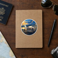 Thumbnail for Dornier D328-100 - 3D + Name - Circle Sticker - Notebook