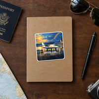 Thumbnail for Dornier D328-100 - 3D + Name - Square Sticker - Notebook
