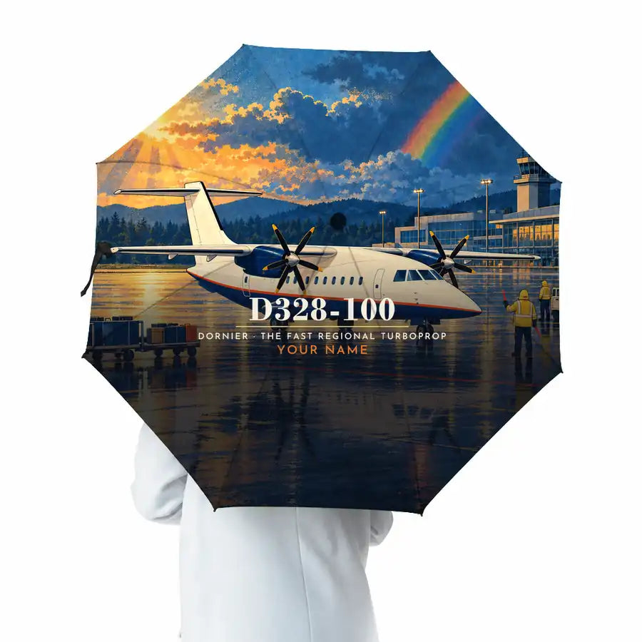 Dornier D328-100 - 3D + Name - Umbrella