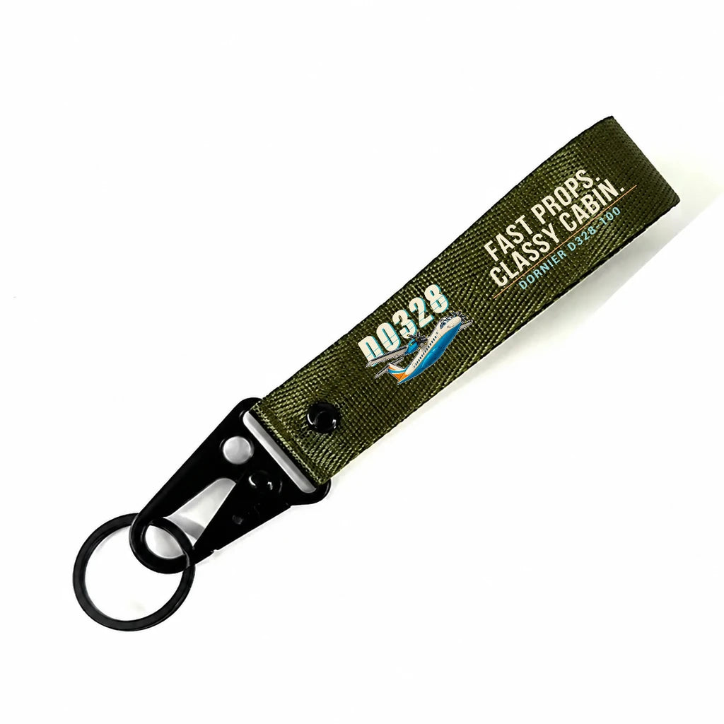 Dornier D328-100 Hawk-Shaped Key Chains - Dark Green - Cartoon