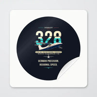 Thumbnail for Dornier D328-100 - Original - Circle Sticker - Peel
