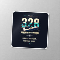 Thumbnail for Dornier D328-100 - Original - Square Sticker - Close-up