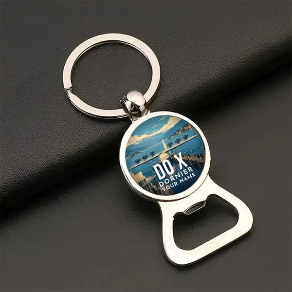 Dornier Do X - 3D + Name - Bottle Opener Key Chain - Full Print