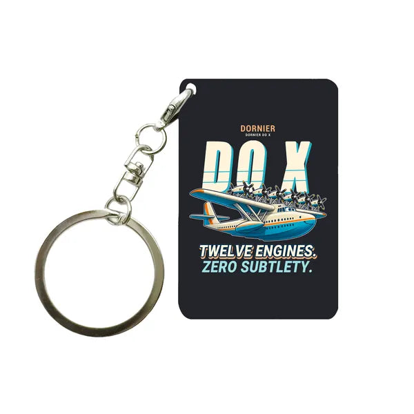Dornier Do X - Cartoon - Key Chain - Black