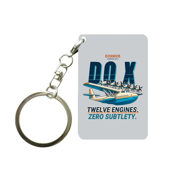 Dornier Do X - Cartoon - Key Chain - Light Gray
