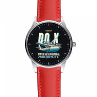 Thumbnail for Dornier Do X - Cartoon - Leather Strap - Red Leather Strap