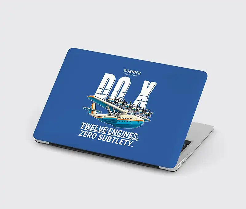 Dornier Do X - Cartoon - MacBook Case - Blue