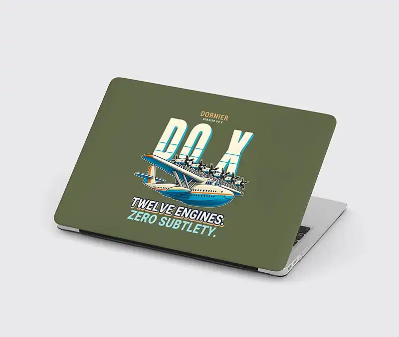 Dornier Do X - Cartoon - MacBook Case - Green Army
