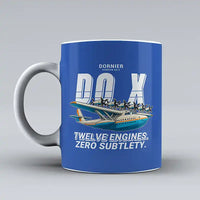 Thumbnail for Dornier Do X - Cartoon - Mug - Blue