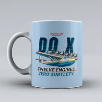 Thumbnail for Dornier Do X - Cartoon - Mug - Light Blue