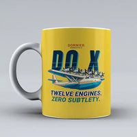 Thumbnail for Dornier Do X - Cartoon - Mug - Yellow