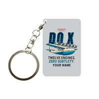 Thumbnail for Dornier Do X - Cartoon + Name - Key Chain - Light Gray