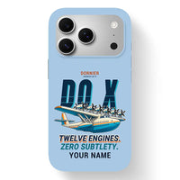 Thumbnail for Dornier Do X - Cartoon + Name - MagSafe iPhone 17 Pro - Light Blue