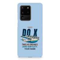 Thumbnail for Dornier Do X - Cartoon + Name - Samsung Case - Light Blue