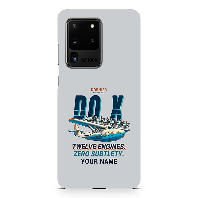 Dornier Do X - Cartoon + Name - Samsung Case - Light Gray