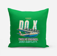 Thumbnail for Dornier Do X - Cartoon - Pillow - Green