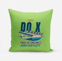 Thumbnail for Dornier Do X - Cartoon - Pillow - Light Green