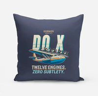 Thumbnail for Dornier Do X - Cartoon - Pillow - Navy Blue
