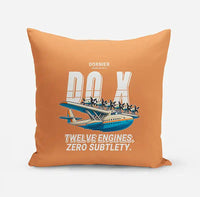 Thumbnail for Dornier Do X - Cartoon - Pillow - Orange