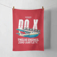 Thumbnail for Dornier Do X - Cartoon - Towel - Red