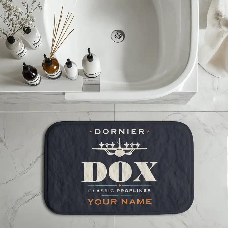 Dornier Do X - Heritage + Name - Bath Mat