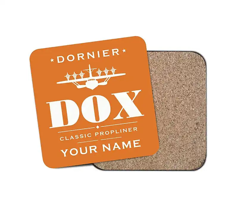 Dornier Do X - Heritage + Name - Coaster - Orange