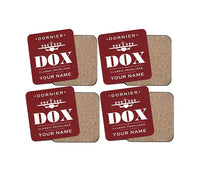 Thumbnail for Dornier Do X - Heritage + Name - Coaster Set - Dark Red