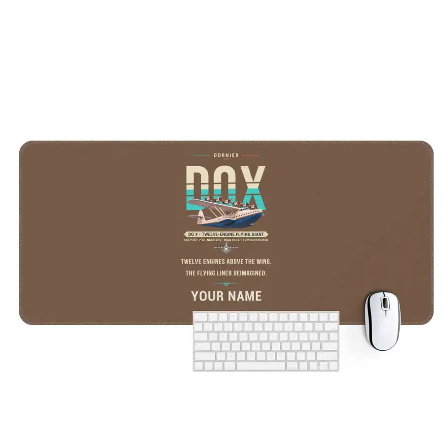 Dornier Do X - Original + Name - Desk Mat - Brown