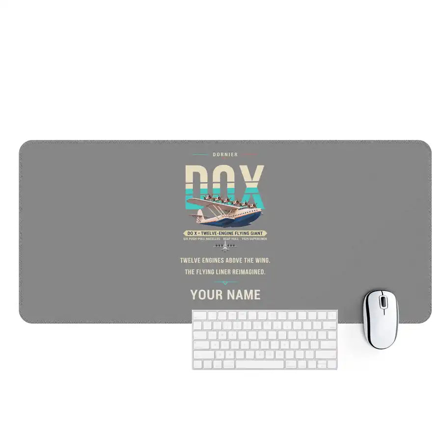 Dornier Do X - Original + Name - Desk Mat - Gray