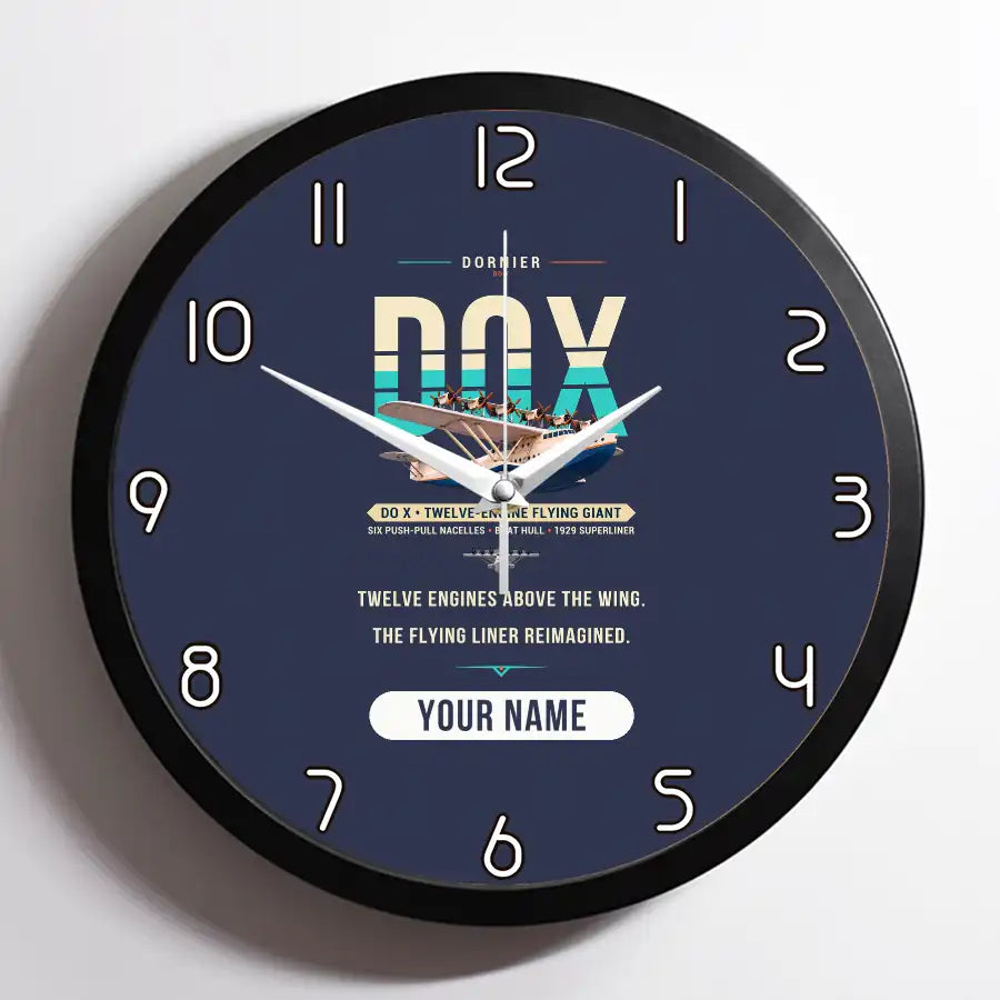 Dornier Do X - Original + Name - Framed - Navy Blue