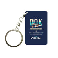 Thumbnail for Dornier Do X - Original + Name - Key Chain - Navy Blue