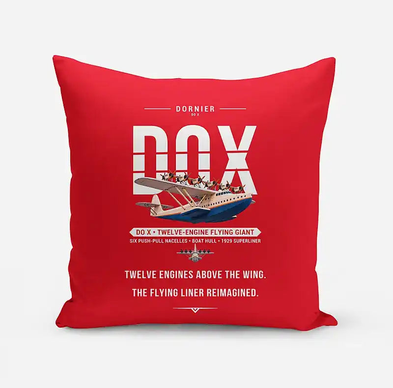 Dornier Do X - Original - Pillow - Red
