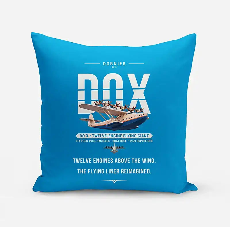 Dornier Do X - Original - Pillow - Turquoise