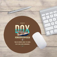 Thumbnail for Dornier Do X - Original - Round Mouse Pad - Brown
