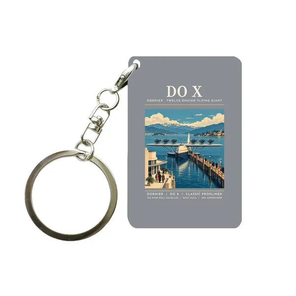 Dornier Do X - Poster - Key Chain - Gray