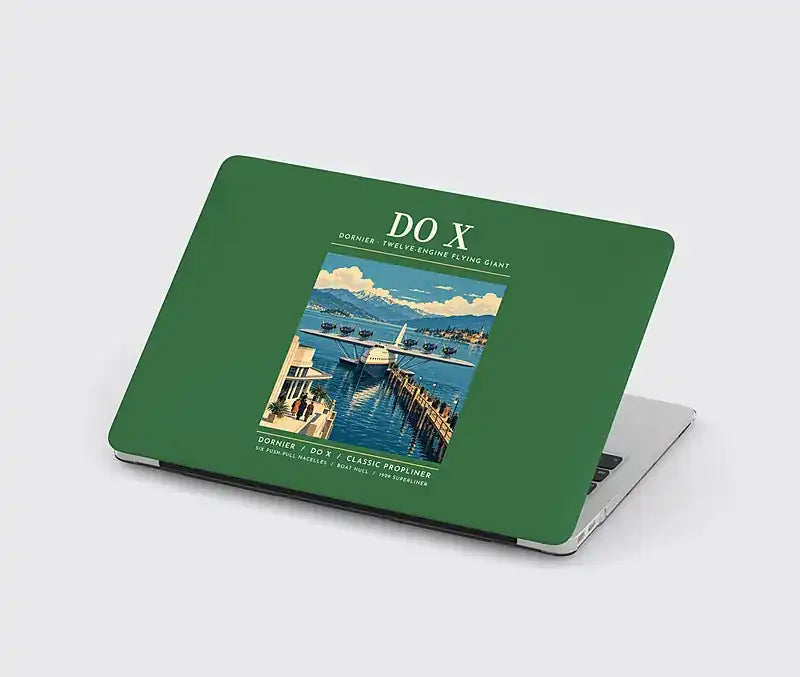 Dornier Do X - Poster - MacBook Case - Green