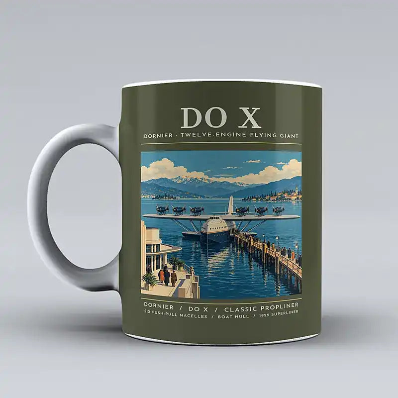 Dornier Do X - Poster - Mug - Green Army