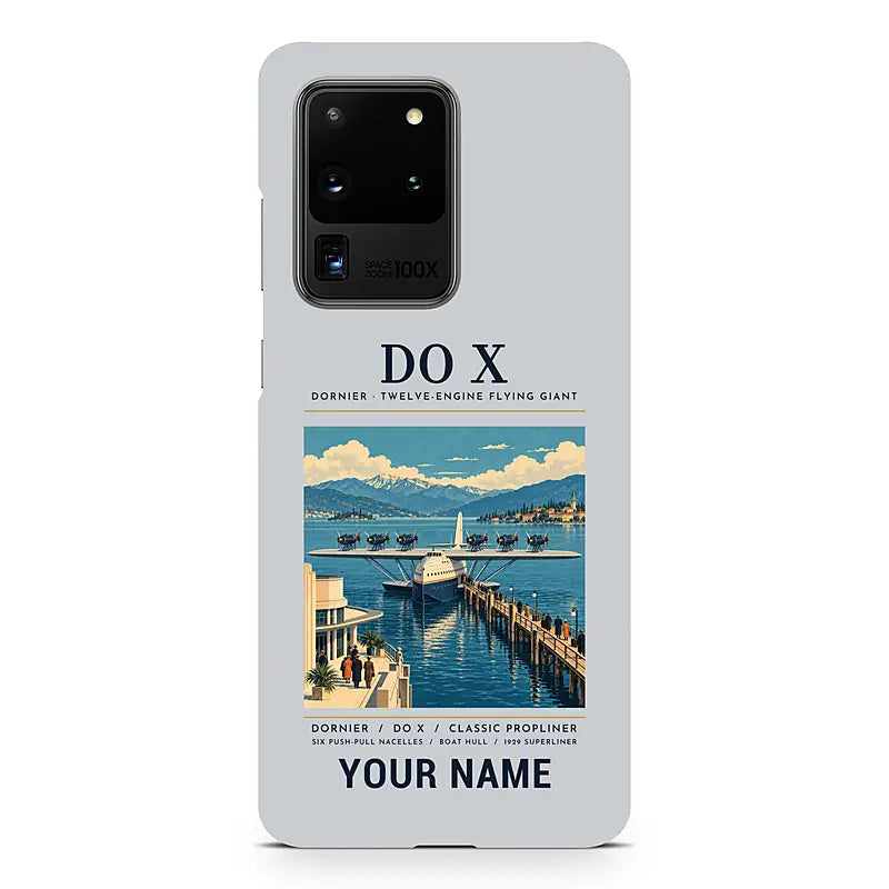 Dornier Do X - Poster + Name - Samsung Case - Light Gray