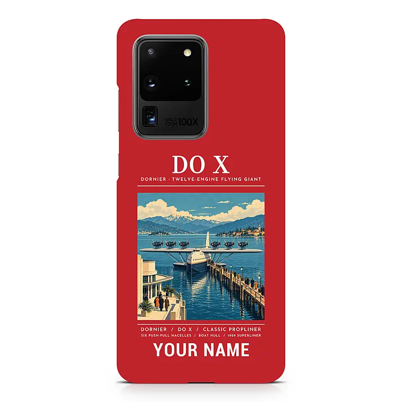 Dornier Do X - Poster + Name - Samsung Case - Red