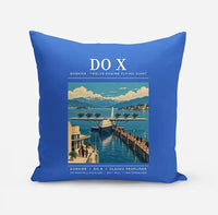 Thumbnail for Dornier Do X - Poster - Pillow - Blue
