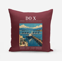 Thumbnail for Dornier Do X - Poster - Pillow - Dark Red