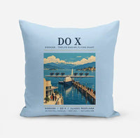 Thumbnail for Dornier Do X - Poster - Pillow - Light Blue