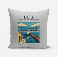 Thumbnail for Dornier Do X - Poster - Pillow - Light Gray