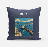 Thumbnail for Dornier Do X - Poster - Pillow - Navy Blue