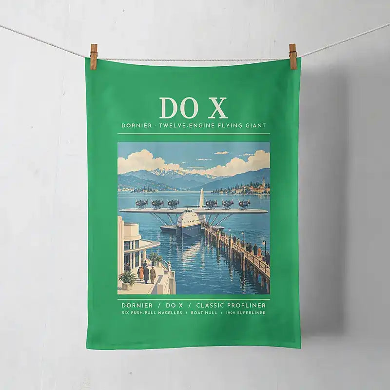 Dornier Do X - Poster - Towel - Green