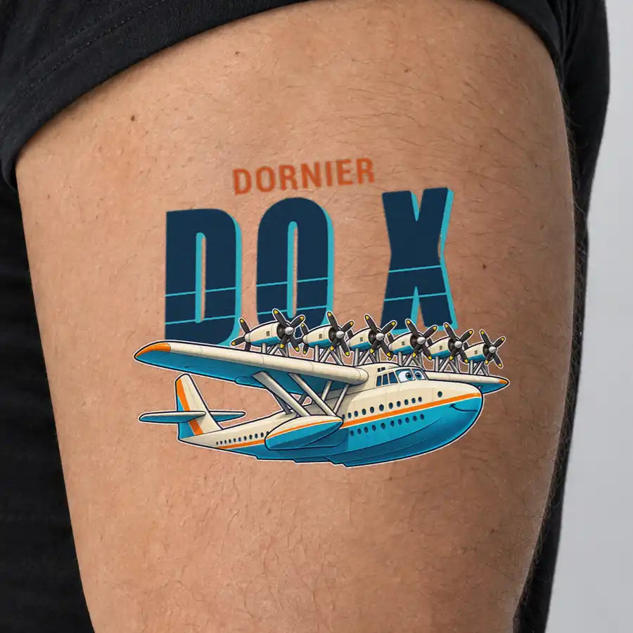 Dornier Do X - Tattoo - Cartoon - Man