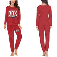 Thumbnail for Dornier Do X - Women Pajamas - Original Chest - Red